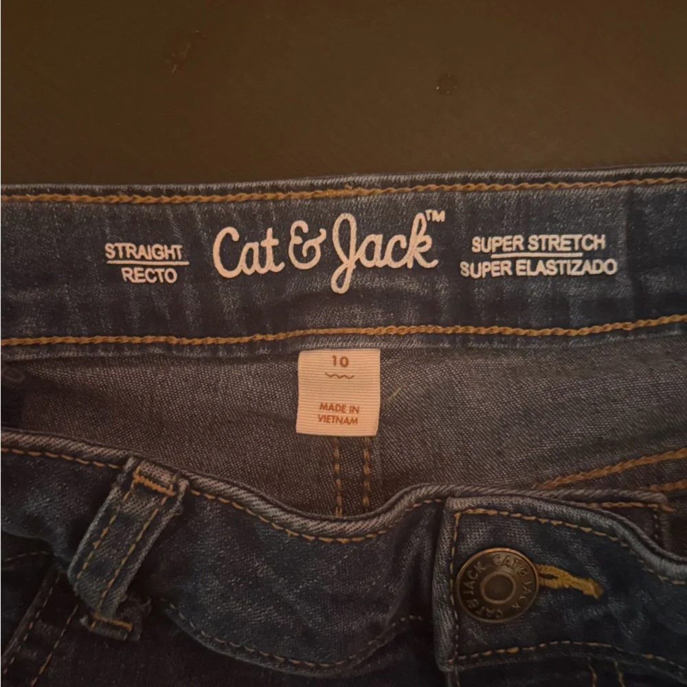 Cat & Jack Super Stretch Slim jeans  Girls 10 straight‎ leg